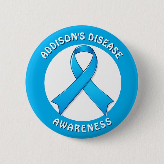 Addison's Disease Awareness Ribbon Button (Vorderseite)