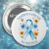 Addison's Disease Awareness Ribbon Button