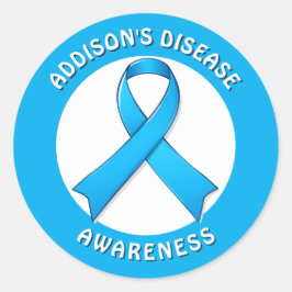 Addison's Disease Awareness Ribbon Runder Aufkleber