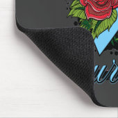 Addison's Disease Survivor Rose Grunge Tattoo Mousepad (Ecke)