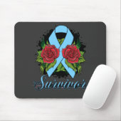Addison's Disease Survivor Rose Grunge Tattoo Mousepad (Mit Mouse)