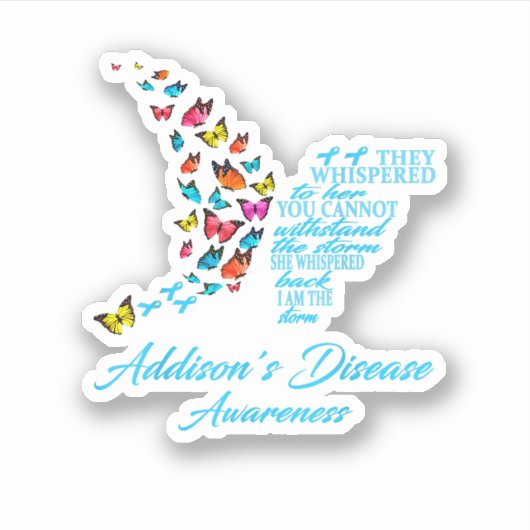 Addison's Disease Warrior Aufkleber (Vorderseite)