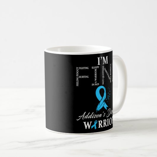 Addison's Disease Warrior I Kaffeetasse (VorderseiteRechts)