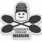 Addison's Disease Warrior Sticker (Vorderseite)