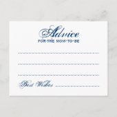 Addon Card Baby Dusche Night Sparkle Blau Hinweiskarte (Rückseite)