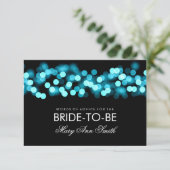 Addon Card Brautparty Turquoise Hollywood Glam Hinweiskarte (Stehend Vorderseite)