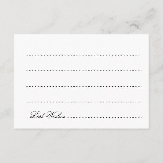 Addon Card Brautparty Turquoise Hollywood Glam Hinweiskarte (Rückseite)