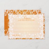 Addon Card Kinderdusche Winter Sparkle Orange Hinweiskarte (Vorne/Hinten)
