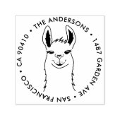 Address Briefmarke, Funny Llama Address Briefmarke Permastempel (Design)