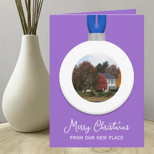 Address Change Amethyst Weihnachtsgeschenk Foto Or Feiertagskarte