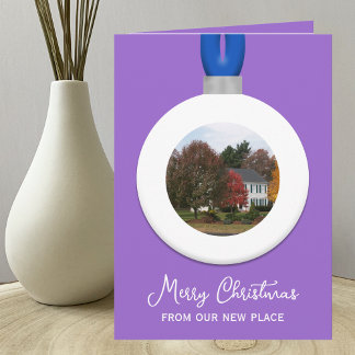 Address Change Amethyst Weihnachtsgeschenk Foto Or Feiertagskarte