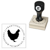 ADDRESS "Hühnerhenne" Gummistempel (Stempel)
