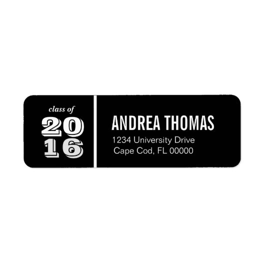 Address Labels } Abschluss "Class of.." (Vorne)