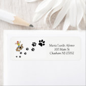 Address Labels Cats Black Paws (Insitu)