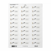 Address Labels Cats Black Paws (Vorne)