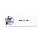 Address Labels-Lilac-Blume (Vorne)