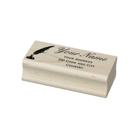 Address Rubber Briefmarke - Vintage Qualität Gummistempel (Stempel)