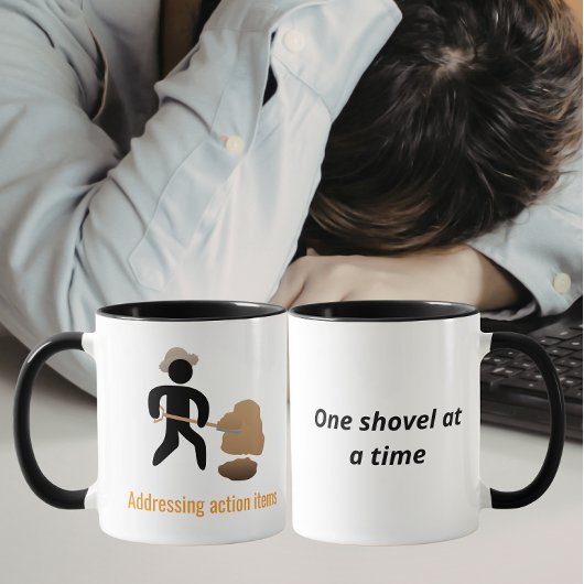 Addressing Action Items Mug Tasse