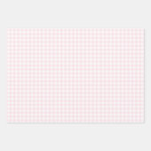 Addy's Pink Marshmallow Gingham Wrapping Paper Geschenkpapier Set (Vorderseite 3)