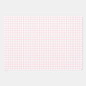 Addy's Pink Marshmallow Gingham Wrapping Paper Geschenkpapier Set (Vorderseite 2)