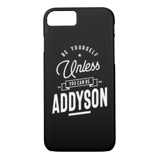 Addyson Personalisiert Name Birthday Case-Mate iPhone Hülle (Rückseite)