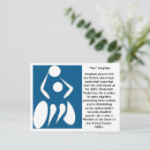 "Ade" Adepitan, Rollstuhl-Basketballspieler Postkarte (Stehend Vorderseite)