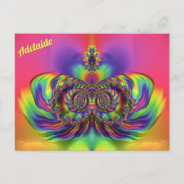 ADELAIDE ~ 3D-Entwurfsmuster ~ Mehrfarben Postkarte