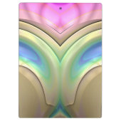 ADELAIDE ~ 3D! ~ Pastell Blau Grün Pink original Klemmbrett (Rückseite)