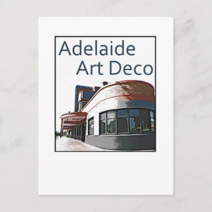 Adelaide Art Deco - Woodville Hotel Postkarte
