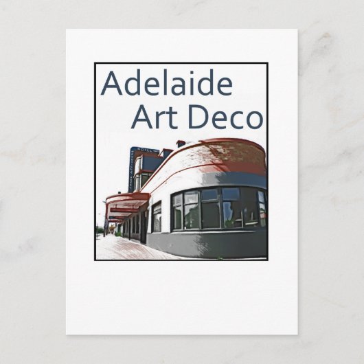Adelaide Art Deco - Woodville Hotel Postkarte (Vorderseite)