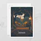 Adelaide Australia Art Vintage Travel Postkarte (Vorne/Hinten)