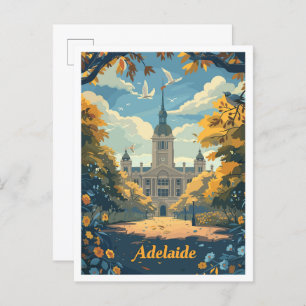 Adelaide Australia Art Vintage Travel Postkarte