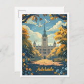 Adelaide Australia Art Vintage Travel Postkarte (Vorne/Hinten)