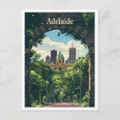 Adelaide Australia Art Vintage Travel Postkarte (Vorderseite)
