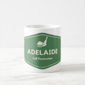 Adelaide Australia - Golf Course Destination Logo Kaffeetasse (Mittel)