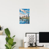 Adelaide Australia Reisen Art Vintag Poster (Heimbüro)