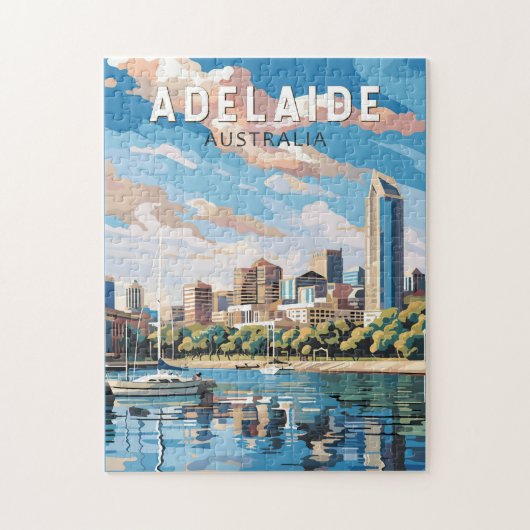 Adelaide Australia Reisen Art Vintag Puzzle (Vertikal)