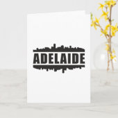 Adelaide Australia Skyline Cityscape Funny Gift Karte (Gelbe Blume)