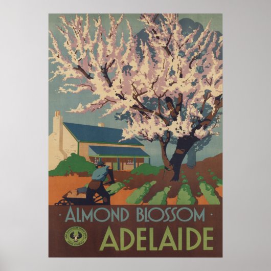 Adelaide, Australia Vintage Travel Poster (Vorne)