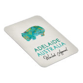 Adelaide Australia Wombat Magnet (Rechte Seite)