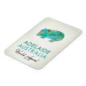 Adelaide Australia Wombat Magnet (Linke Seite)