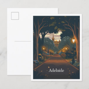 Adelaide Australien Kunst Vintage Reise Postkarte