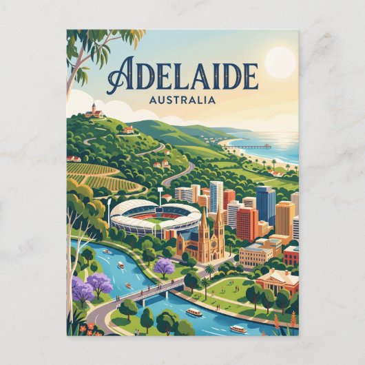 Adelaide Australien Postkarte (Vorderseite)