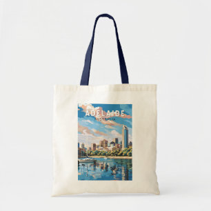 Adelaide Australien Reise Kunst Vintage Tragetasche
