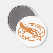 Adelaide Briefmarke Magnet (Vorderseite/Rückseite)