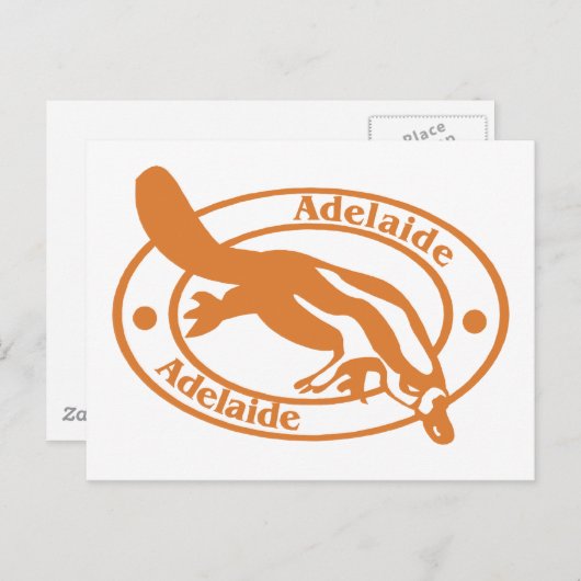 Adelaide Briefmarke Postkarte (Vorne/Hinten)
