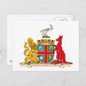 Adelaide Coat of Arms Postcard Postkarte (Vorne/Hinten)