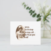 Adelaide Crapsey Warning Postkarte (Stehend Vorderseite)