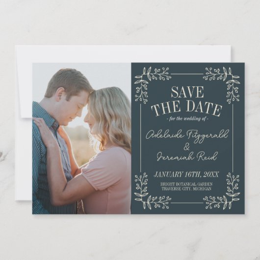 Adelaide Frame | Kurierte Farben | Save The Date (Vorderseite)