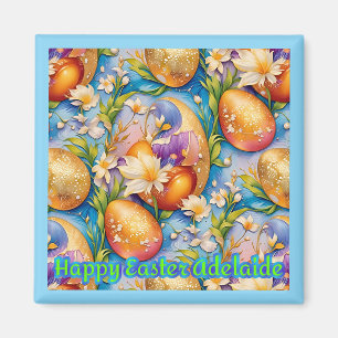 ADELAIDE ~ Frohe Ostern ~ Goldene Eier ~ Magnet